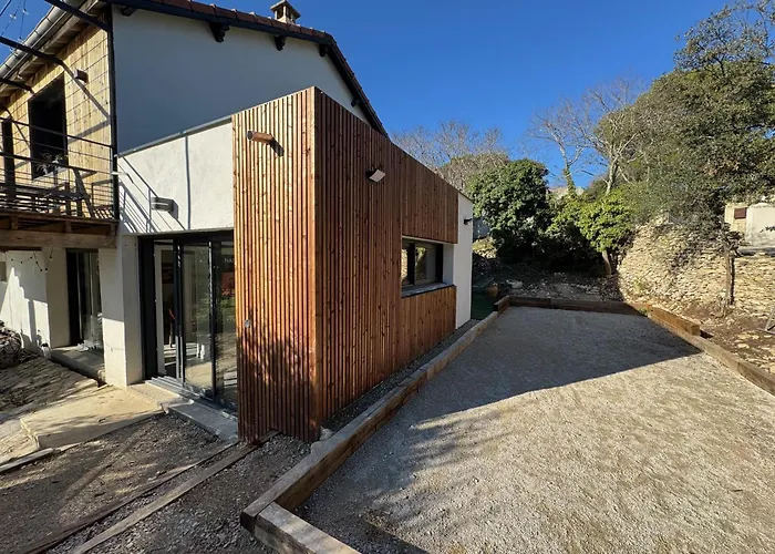 Au Calme Avec Jardin, Piscine Et Terrain Petanque A 5 Min Du Centre 빌라 님